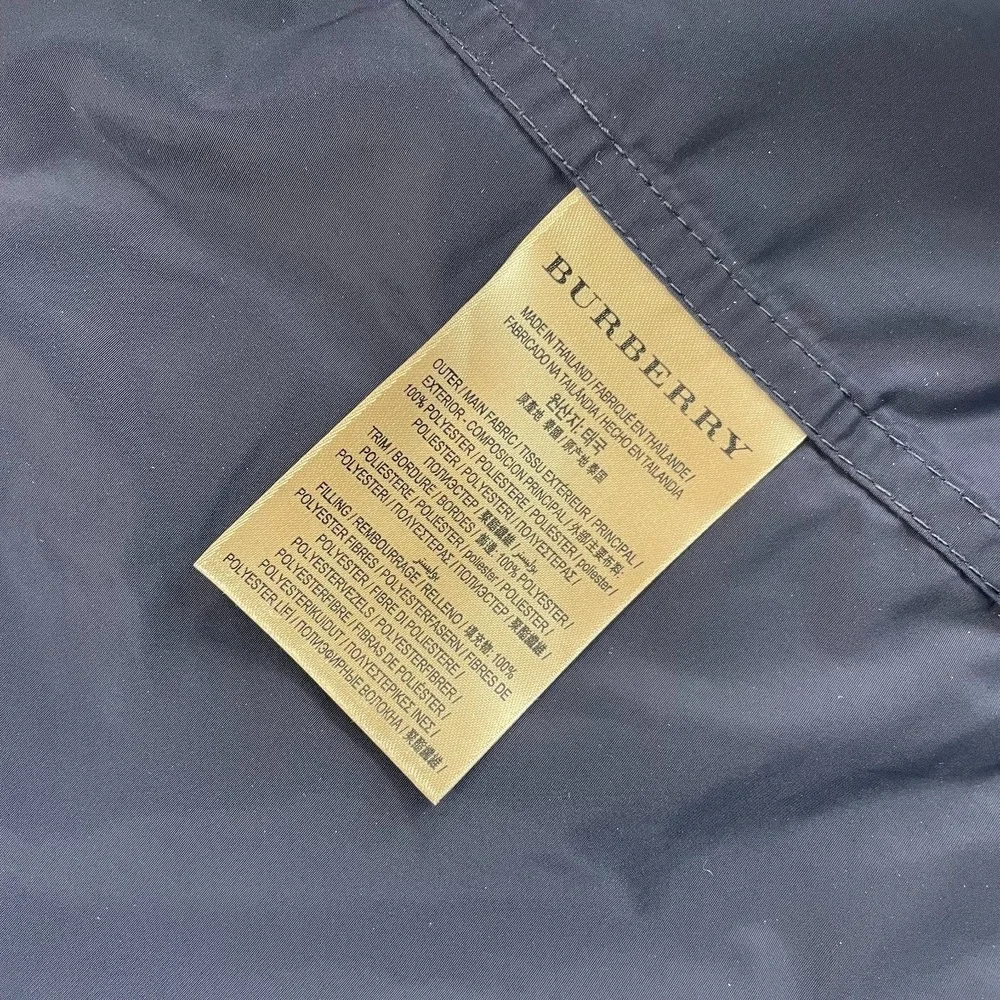 Burberry London Hedley Hooded Zip-Up JacketMen 52 Navy Packable Hood $590 - Picture 14 of 15